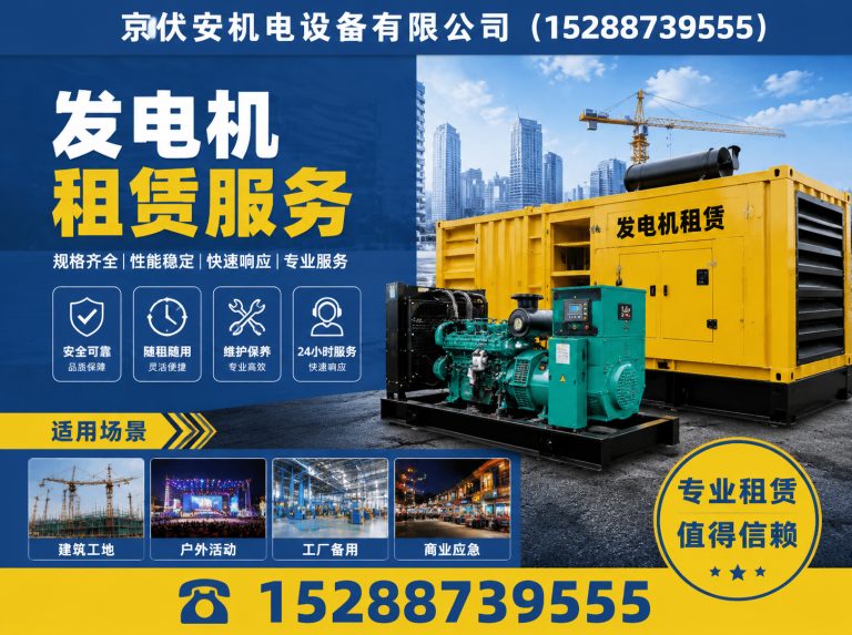 宣城发电机出租展示图
